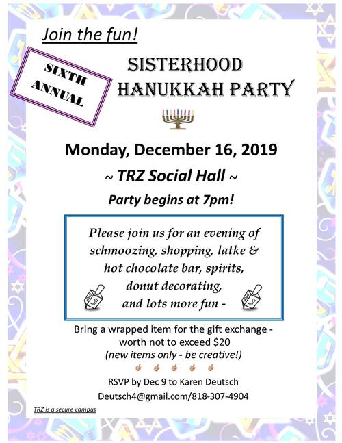 Banner Image for Sisterhood Holiday Party