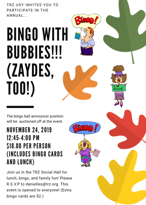 Banner Image for BINGO WITH BUBBIES